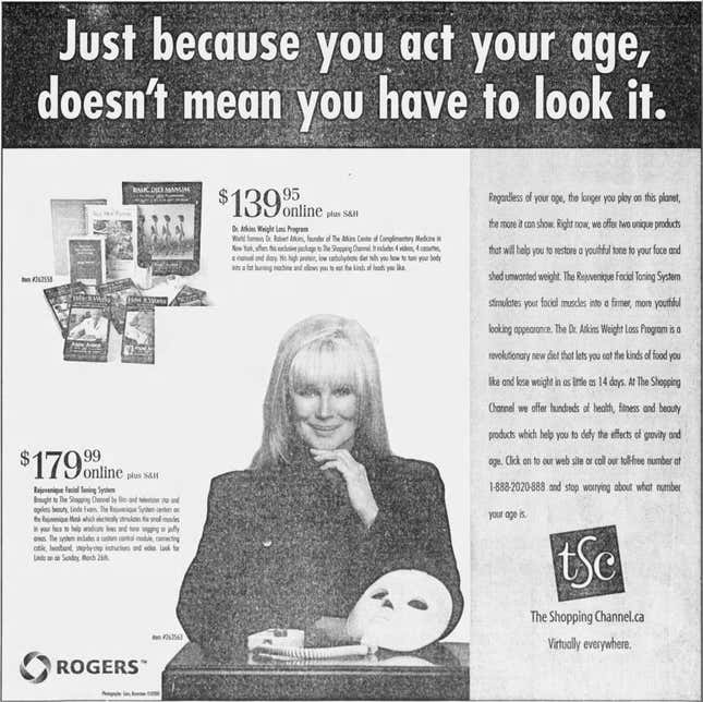 Dynasty star Linda Evans modeling with the Rejuvenique Face Mask.