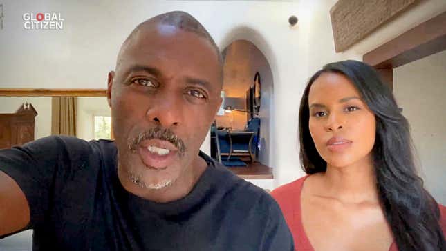  Idris Elba and Sabrina Elba speak during “One World: Together At Home” presented by Global Citizen on April, 18, 2020.