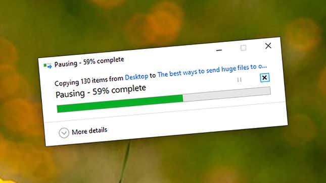 Image for article titled The Best Ways to Send Huge Files to Other People