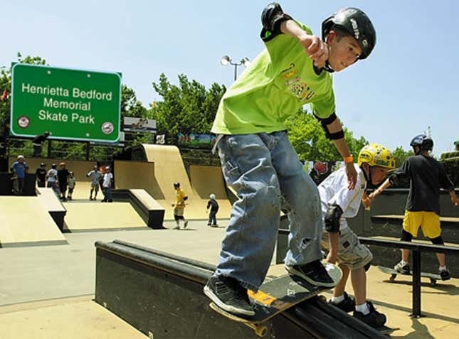 Jason Westphal, 15, enjoys an afternoon of fresh air and sunshine.