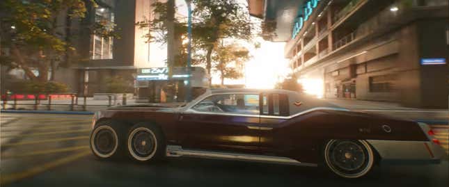 Imagen para el artículo titulado Cyberpunk 2077 tiene algunos diseños de autos realmente alucinantes