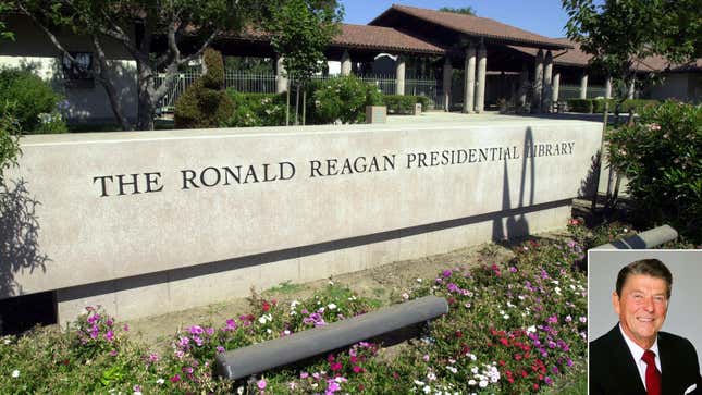 Image for article titled So-Called Ronald Reagan Presidential Library Looks Nothing Like Him