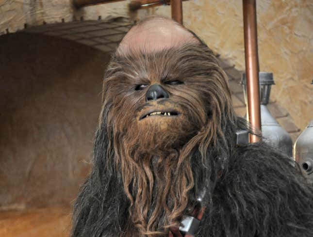 Image for article titled Leaked ‘The Last Jedi’ Footage Reveals Chewbacca Balding Since ‘The Force Awakens’