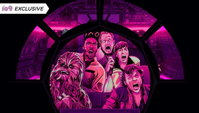 A crop of the new Solo vinyl release from Mondo with art by César Moreno.
