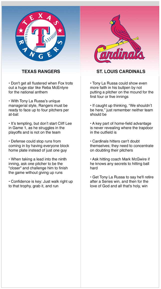 Image for article titled Rangers vs. Cardinals