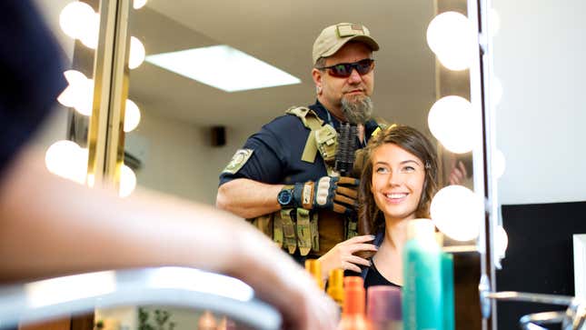 Image for article titled Conservative Militia Group Prepares For Societal Collapse By Training As Hairstylists, Nail Technicians