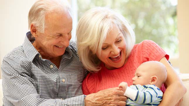 Image for article titled Overwhelmed New Grandparents Finally Feeling What It Like To Love A Child