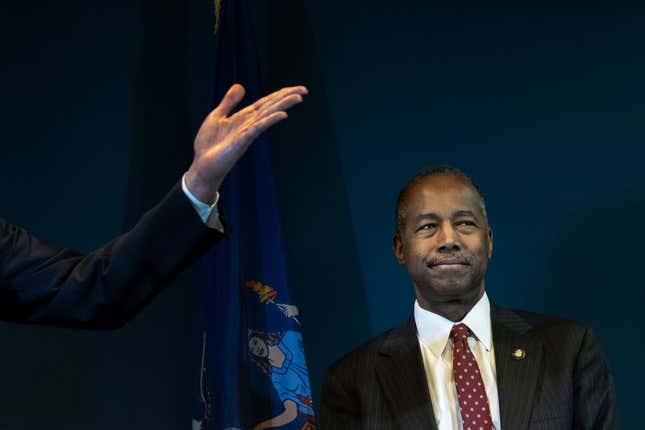 Image for article titled HUD Secretary Ben Carson’s New Plan Would Make It Harder to Prove Housing Discrimination
