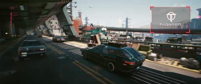 Imagen para el artículo titulado Cyberpunk 2077 tiene algunos diseños de autos realmente alucinantes