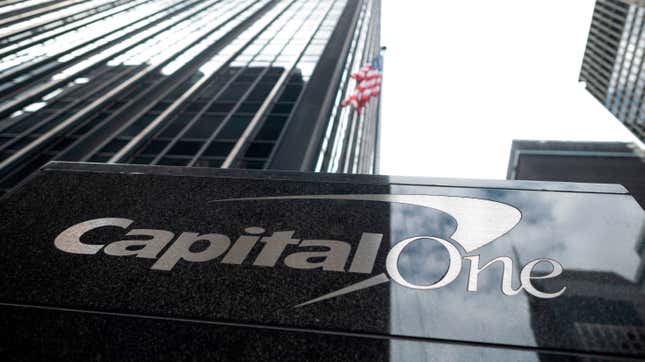 Image for article titled Capital One&#39;s Forking Over $80 Million For Being Shit At Cybersecurity