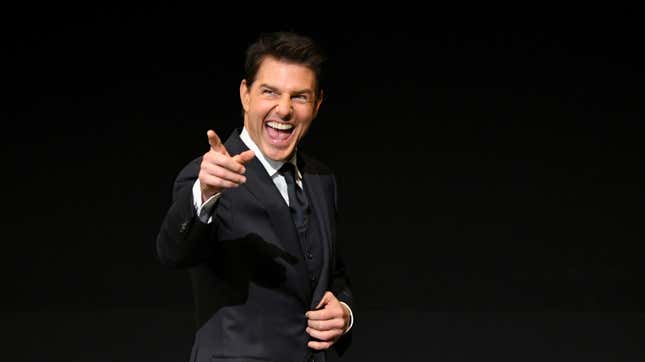 Image for article titled Tom Cruise made a weird little movie about going to see Tenet at the theater