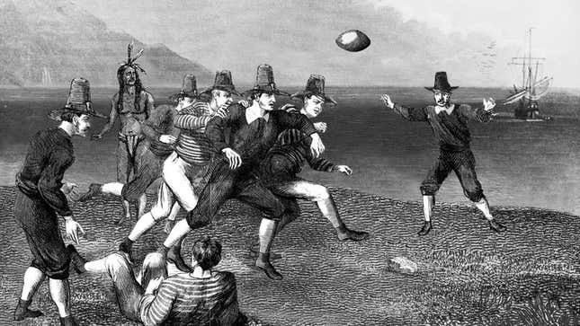Edmund Fayerweather is credited with developing early pro set and single-back formations while pioneering colonial football in the 1620s.
