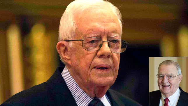 Image for article titled Jimmy Carter Shaken To See Friend Walter Mondale Die So Young