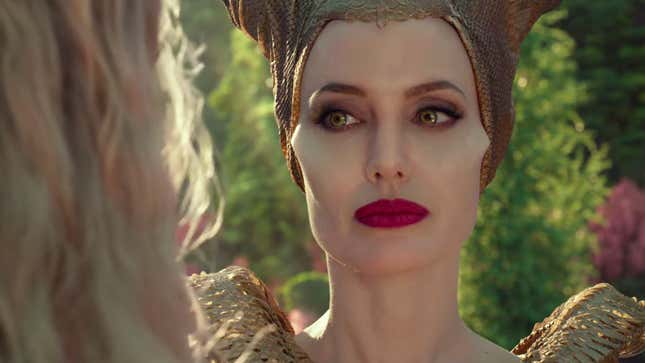 Maleficent and her cheekbones of ultimate evil are back.