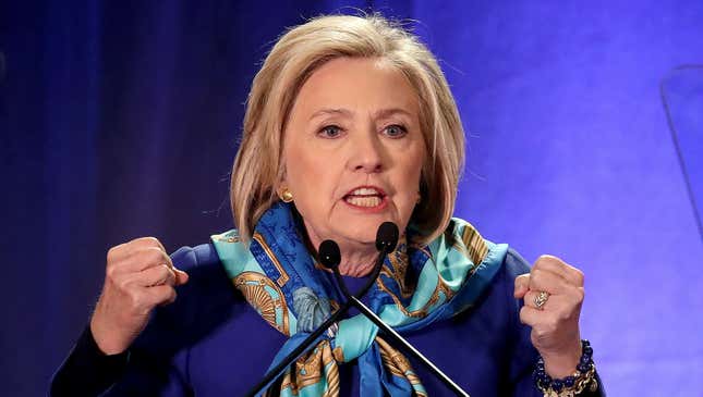 Image for article titled Hillary Launches Campaign To Raise $100 Million Or Else She’ll Run For President
