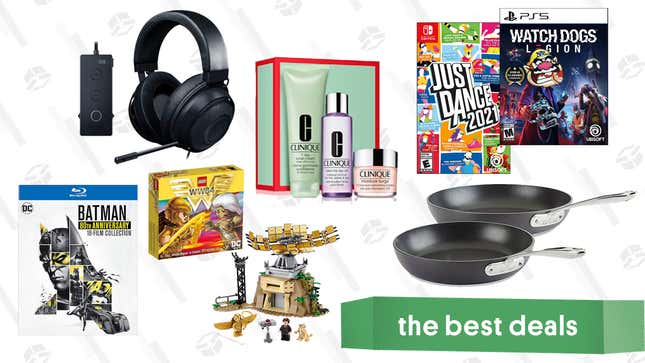 Image for article titled Tuesday&#39;s Best Deals: Watch Dogs Legion, 20% off Ulta Beauty, LEGO Wonder Woman 84, Just Dance 2021, Non-Stick Frying Pans, Razer Kraken Headset, and More