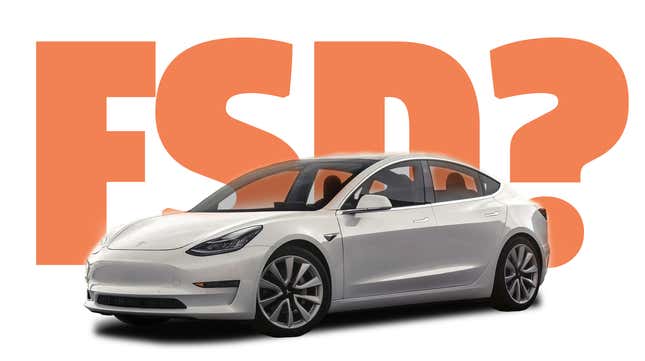 Image for article titled Here&#39;s How Jalopnik Will Describe Tesla&#39;s &#39;Full Self-Driving&#39; From Now On