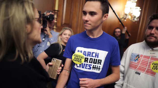 Image for article titled Some Parkland Survivors Are Not Amused By David Hogg&#39;s Pillow Venture [UPDATED]