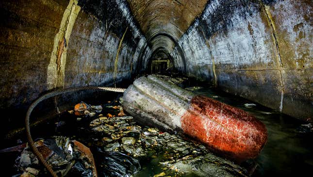 Image for article titled City Officials Warn Against Flushing Feminine Hygiene Products After Finding 8-Foot-Long, 250-Pound Tampon Lurking In Sewers
