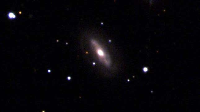 The host galaxy of a mobile supermassive black hole.
