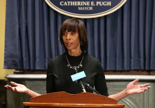Image for article titled Baltimore Mayor Catherine Pugh Books Out the Door, Abandons City Hall Post
