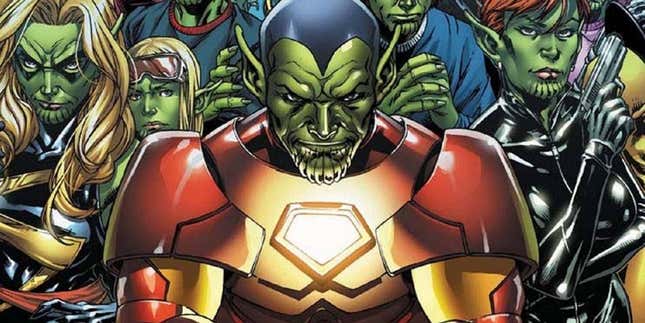Sí, en Secret Invasion los Skrulls duplican a todos los héroes.
