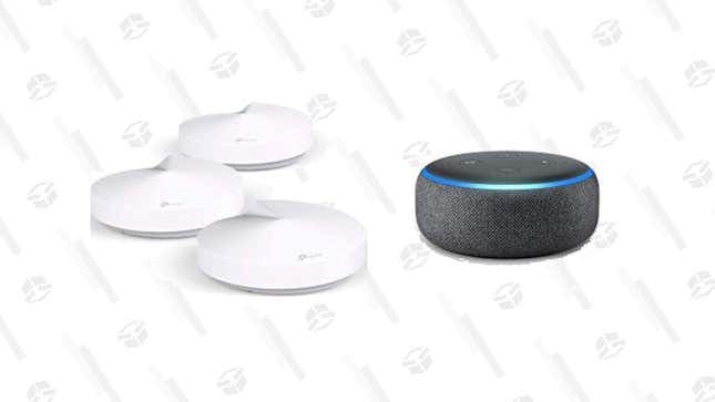 TP-Link Deco Whole Mesh Wifi System + Echo Dot | $150 | Amazon