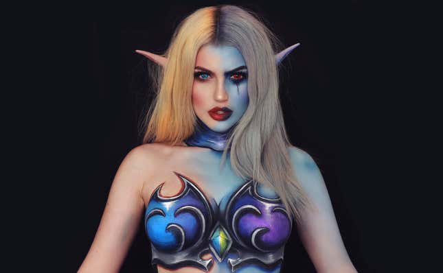 Image for article titled Twitch Streamer Explains Why Painting Her Body On Camera Isn&#39;t Sexual