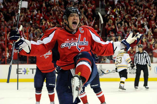 Between work stoppages and pandemics, Alex Ovechkin has missed 130 games in his career.