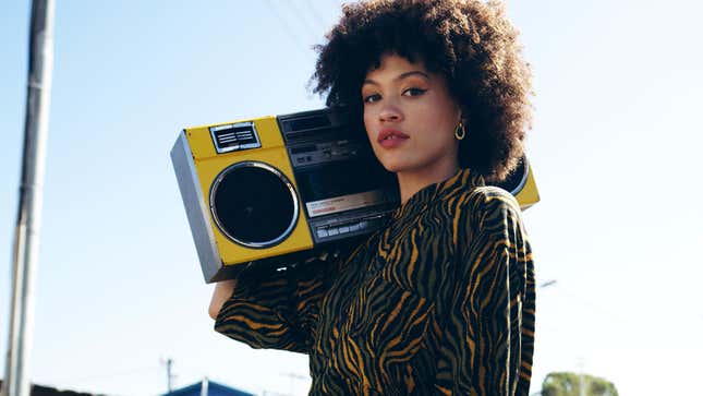 Image for article titled Report: Carrying Around Boombox On Shoulder Still Coolest Thing Most Americans Can Imagine