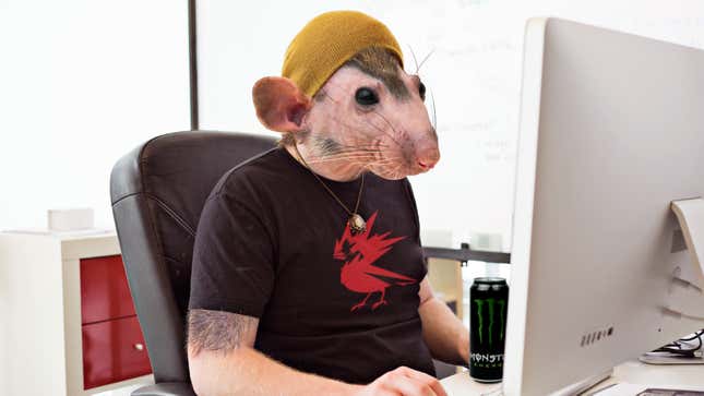 Image for article titled CD Projekt Red Says They’ve Eliminated The Need For Crunch On ‘Cyberpunk 2077’ By Breeding Grotesque Human-Rat Hybrid Programmers