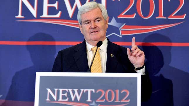 Image for article titled Gingrich Privately Regretting Not Doing &#39;More Jew Stuff&#39; On Florida Campaign Trail