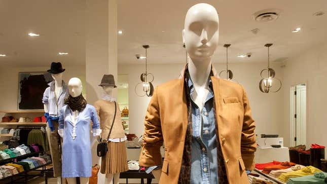 Image for article titled J.Crew Debuts New Line Of Stylish Casualwear For Mannequins