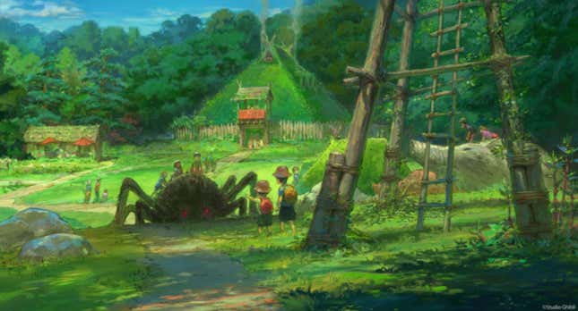 Imagen para el artículo titulado Vas a empezar a ahorrar cuando veas los bocetos del nuevo parque temático de Studio Ghibli en Japón