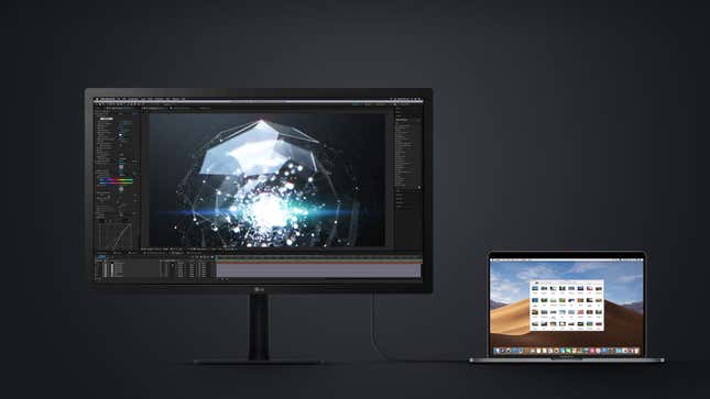 The LG 24MD4KL-B, with USB-C.