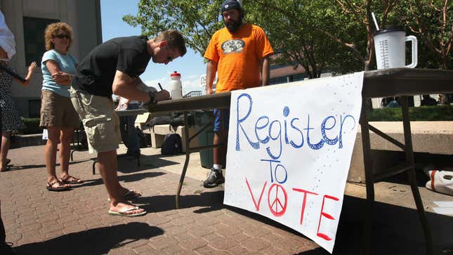 Image for article titled Register to Vote Now