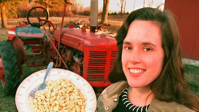 Ann Withey with a bowl of Annie’s in 1995