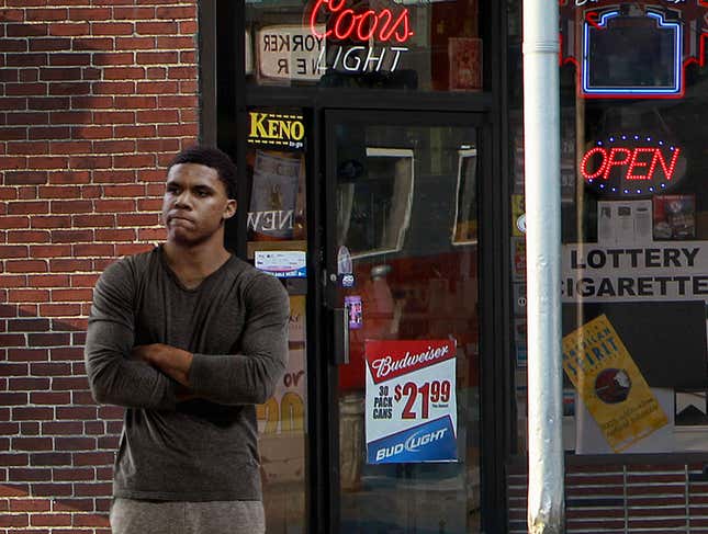 Image for article titled Juan Soto Sheepishly Asks Group Of Nationals Fans Entering Liquor Store If They Can Buy Beer For Him After Win