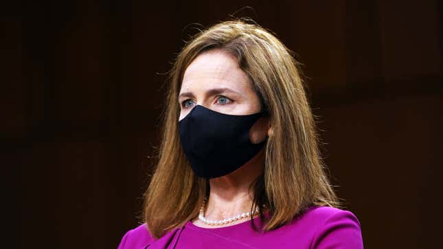 Image for article titled Republicans Are Using Amy Coney Barrett&#39;s Motherhood As a Shield