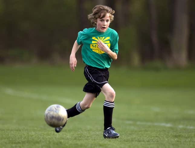 Image for article titled 13-Year-Old Just Quietly Trying To Get Through Rest Of Soccer Game After Getting Wind Knocked Out Of Him