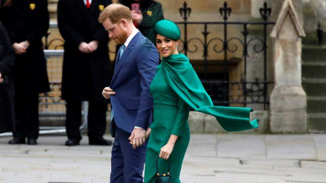 Image for article titled Harry and Meghan Royally Stunt One Last Time