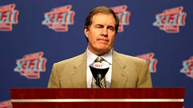 Image for article titled Cryptic Bill Belichick Insists He&#39;s Never Heard Of A Man Named Tom Brady