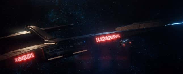 The Discovery, as seen abandoned in the future of the Short Treks episode “Calypso”—an eventual future for our heroes?