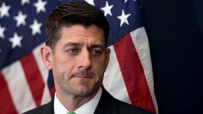 Image for article titled Paul Ryan Lauded For Inspiring Millions Of Young Gutless Fucking Cowards To Take On Leadership Roles