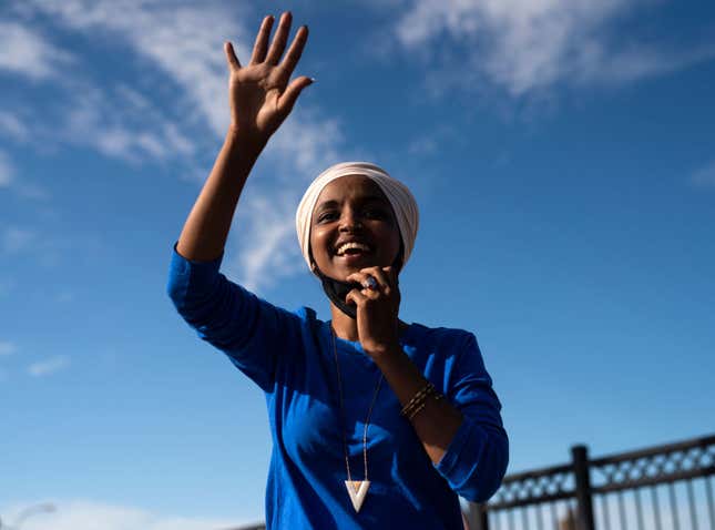 Image for article titled Rep. Ilhan Omar Beats Well-Funded Challenger Like He Stole Something in Minnesota Democratic Primary