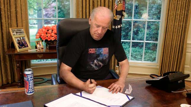 Image for article titled Biden Forges President’s Signature On Executive Order To Make December Dokken History Month