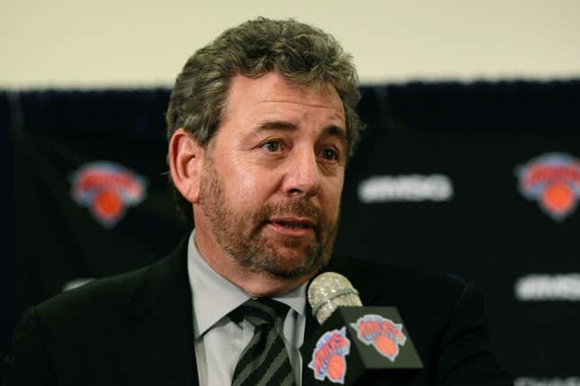Image for article titled James Dolan Is a Coward