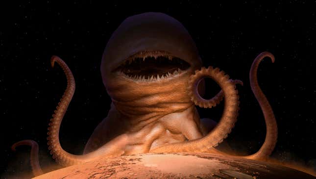 Image for article titled World-Eating Leviathan Awoken From 500-Million-Year Slumber In Martian Underground Lake After Feeling Sonar Disturbance