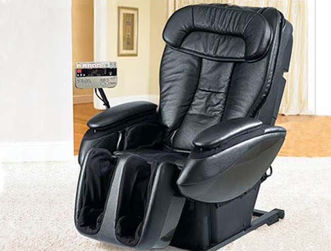 Image for article titled Fed-Up Brookstone Body-Massage Chair Now Only Entertaining Serious Buyers