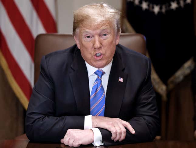 Image for article titled Trump Warns Iran That U.S. Won’t Tolerate Widespread Suffering In Any Country Besides America